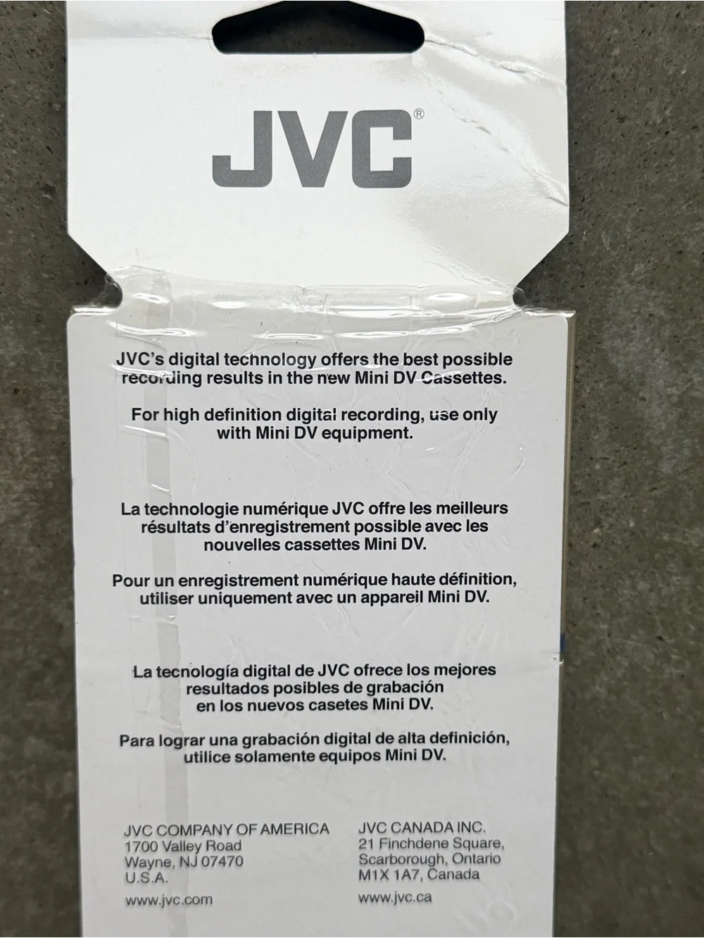 JVC dvc digital